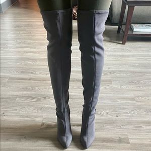 NWOT Neiman Marcus Over the knee gray boots